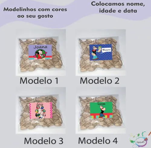 Saquinho Personalizado com Semente Girassol/popai
