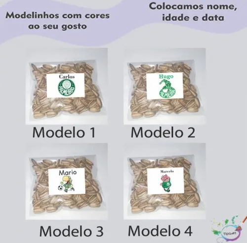 Saquinho Personalizado com Semente Girassol/timão
