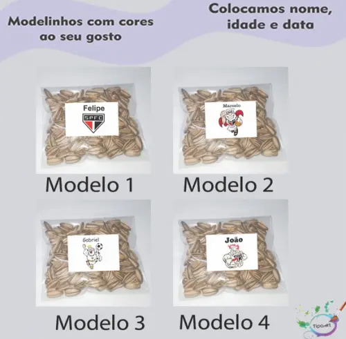 Saquinho Personalizado com Semente Girassol/sp