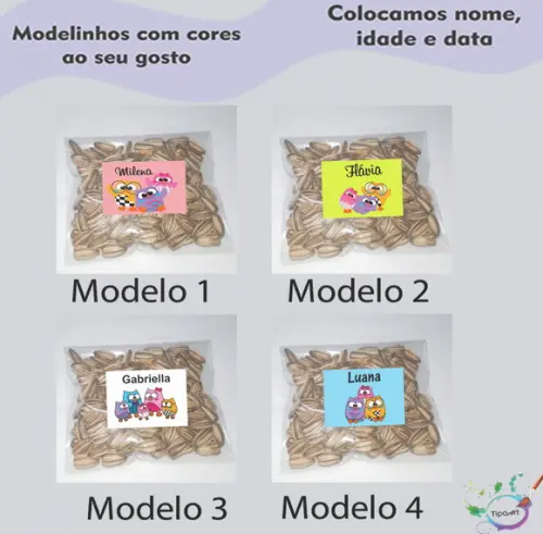 Saquinho Personalizado com Semente L/bubu e as Corujinhas
