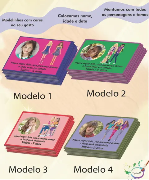 Tag com Foto-barbie- 7x5