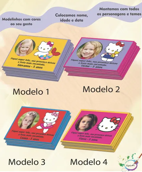 Tag com Foto-hello Kitty-7x5