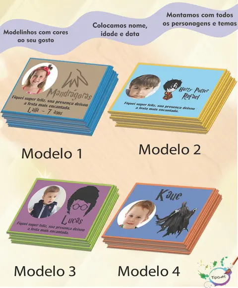 Tag com Foto-harry Potter-modelo 2-7x5