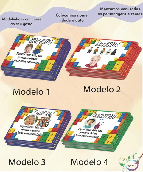 Tag com Foto-lego 7x5