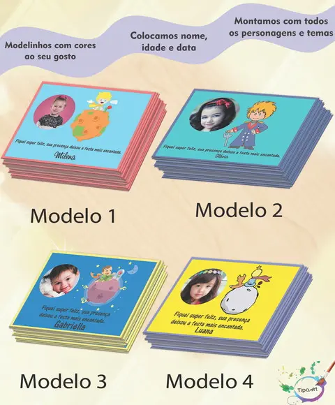 Tag com Foto-pequeno Príncipe-7x5