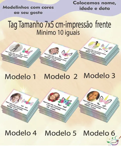 Tag com Foto-unicórnio-7x5