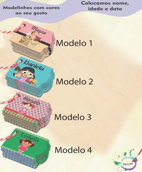 Tag Especial(com Cordão)-boneca