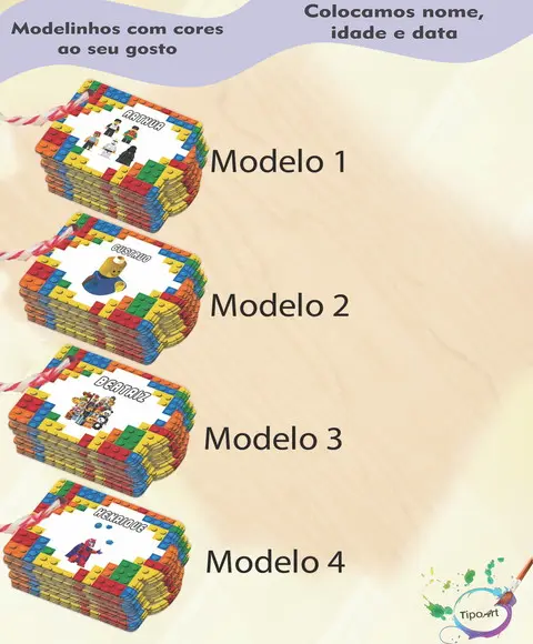 Tag Especial(com Cordão)-lego