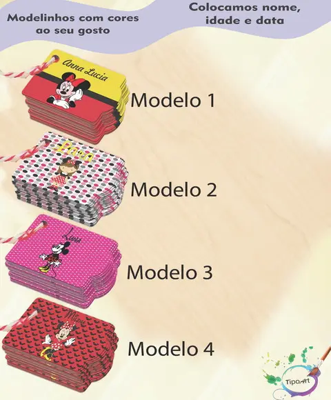 Tag Especial(com Cordão)-minnie