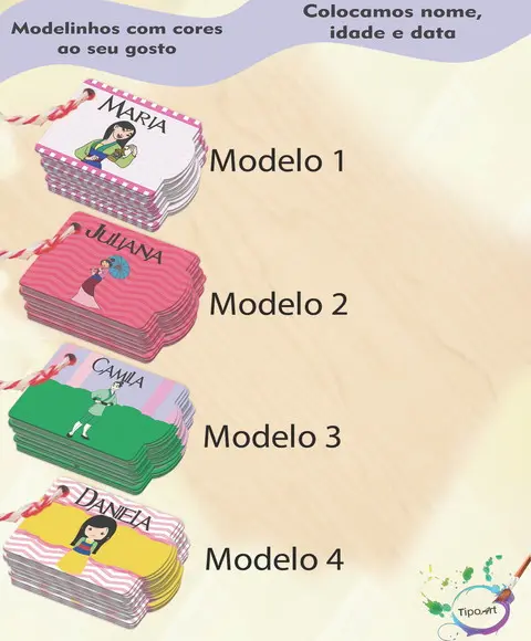 Tag Especial(com Cordão)-mulan
