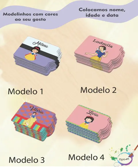 Tag Especial(sem Cordão)-branca de Neve
