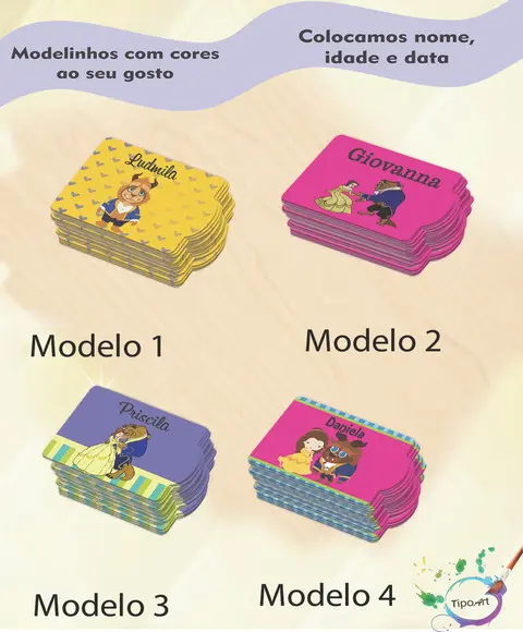 Tag Especial(sem Cordão)-bela e a Fera