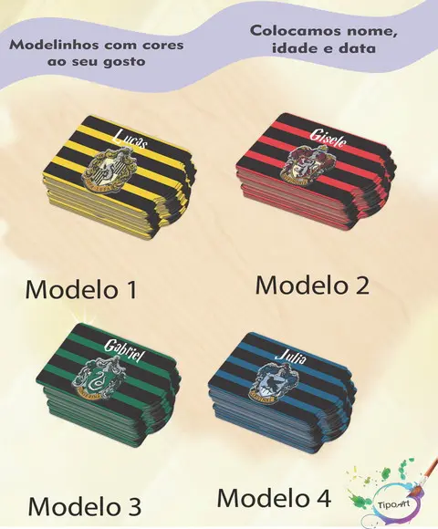 Tag Especial(sem Cordão)-brasões Hogwarts