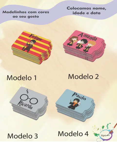 Tag Especial(sem Cordão)-harry Potter-modelo 1