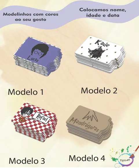 Tag Especial(sem Cordão)-harry Potter-modelo 2