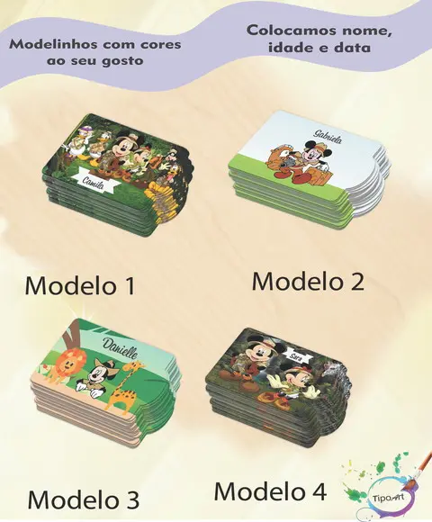 Tag Especial(sem Cordão)-mickey Safari