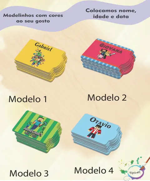Tag Especial(sem Cordão)-minecraft