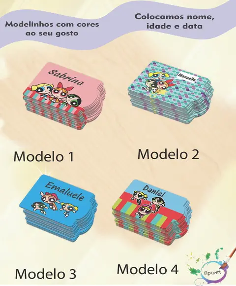 Tag Especial(sem Cordão)-menina Super Poderosas