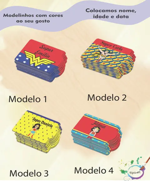 Tag Especial(sem Cordão)-mulher Maravilha