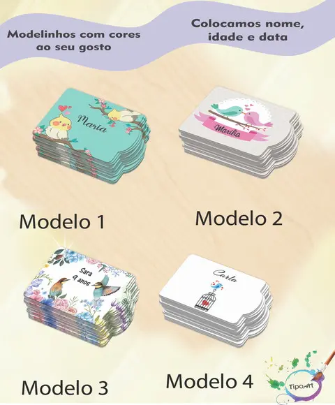 Tag Especial(sem Cordão)-pássaros