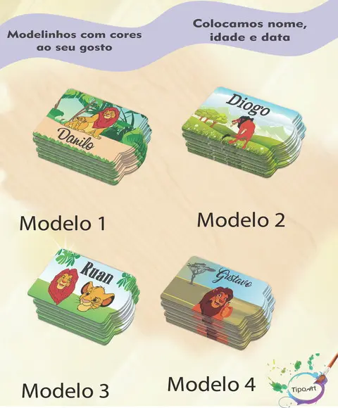 Tag Especial(sem Cordão)-rei Leão