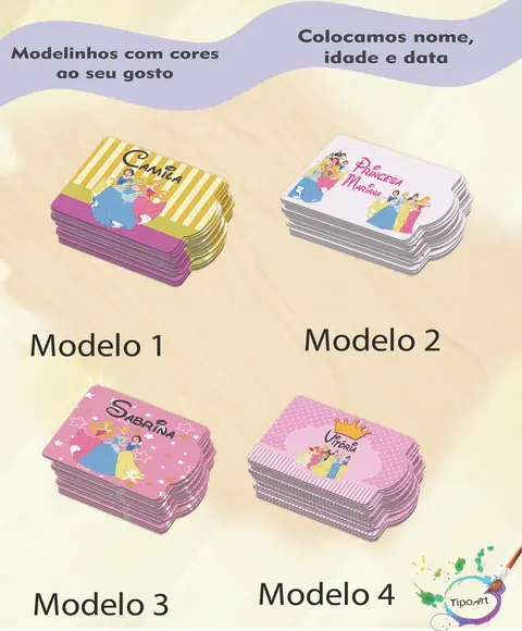 Tag Especial(sem Cordão)-princesas