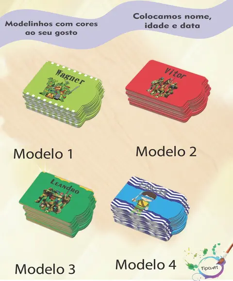 Tag Especial(sem Cordão)-tartaruga Ninja