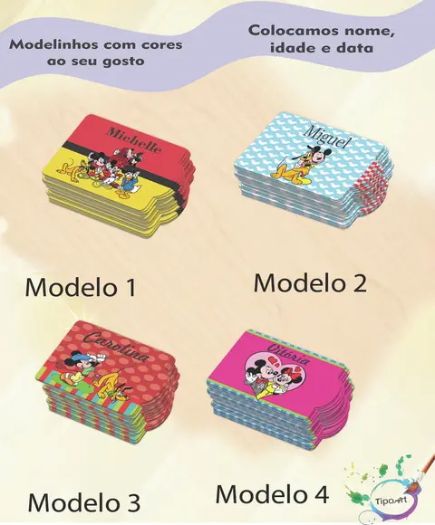 Tag Especial(sem Cordão)-turma do Mickey