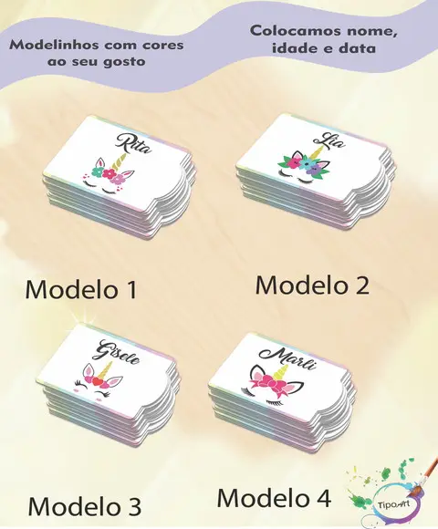 Tag Especial(sem Cordão)-unicórnio