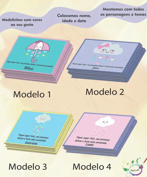 Tag Frente -chuva de Amor 7x5