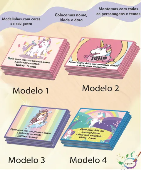 Tag Frente 7x5-unicórnio
