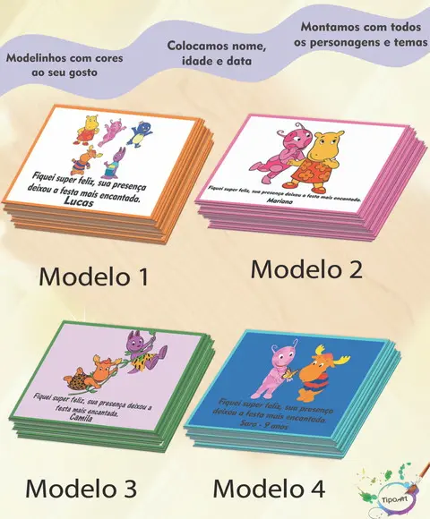 Tag Frente Backyardigans 7x5