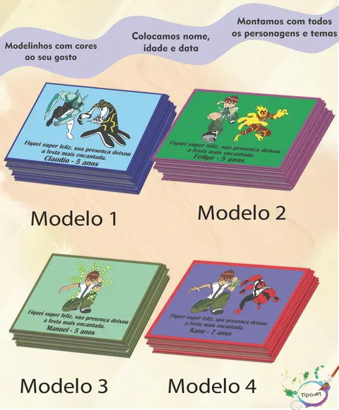 Tag Frente Ben 10 -7x5