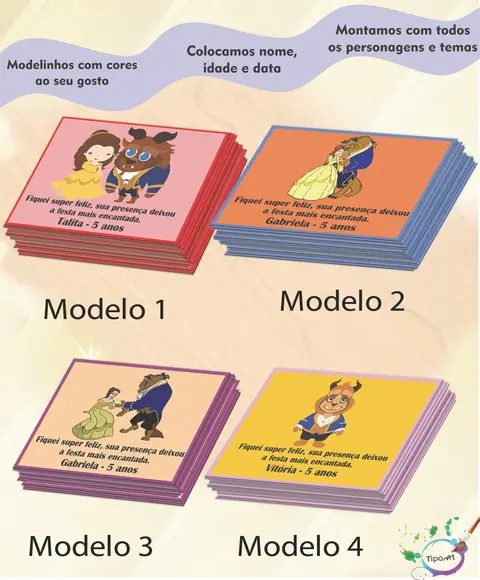 Tag Frente Bela e a Fera-7x5