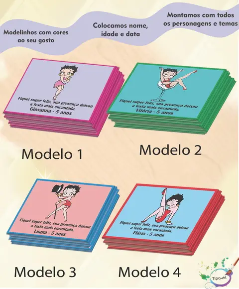 Tag Frente Betty Boop 7x5