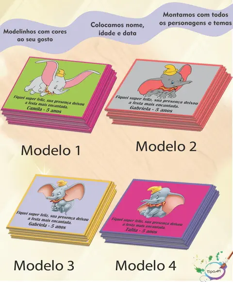 Tag Frente Dumbo 7x5