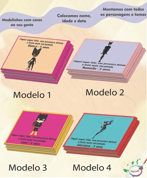 Tag Frente Mulher Gato -7x5