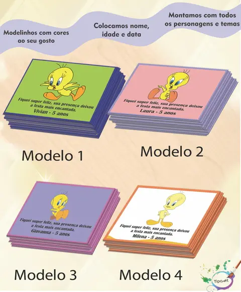 Tag Frente Piu Piu- 7x5