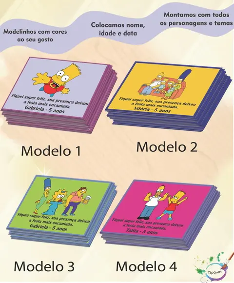 Tag Frente Simpson-7x5