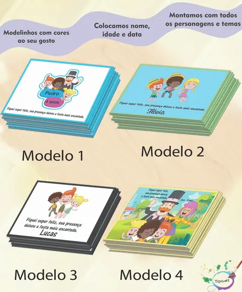 Tag Frente- Mundo Bita 7x5