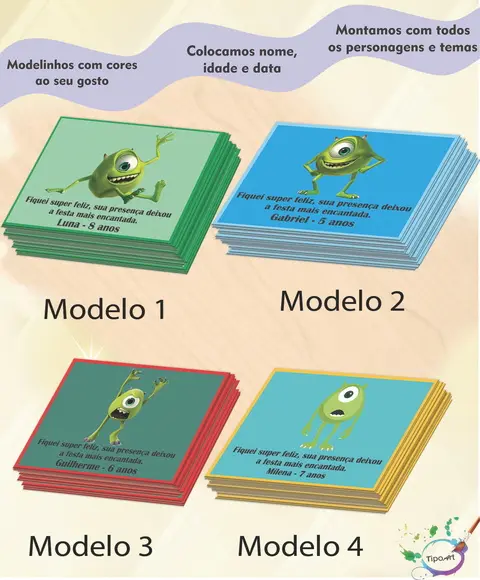 Tag Frente-mike Wazowski-7x5