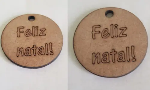 Tag mdf 3mm-corte e Gravação a Laser