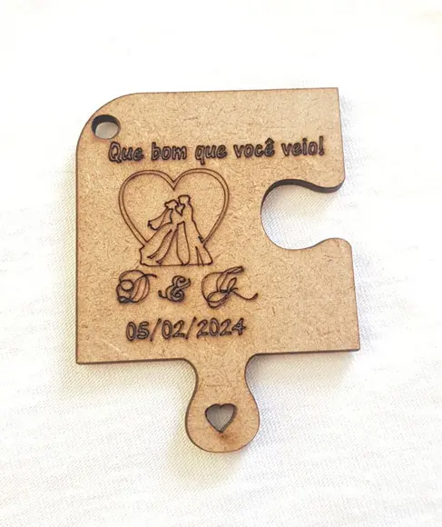 Tag mdf 3mm-corte e Gravação a Laser