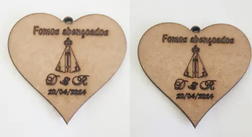 Tag mdf 3mm-corte e Gravação a Laser