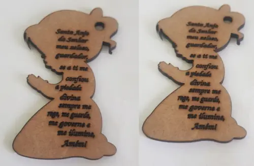 Tag mdf 3mm-corte e Gravação a Laser