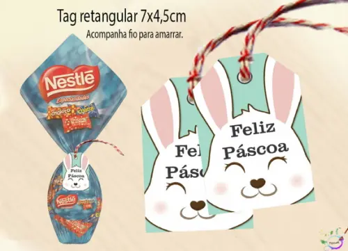 Tag para Ovo de Páscoa