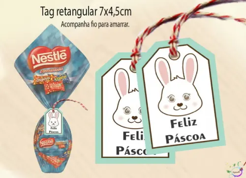 Tag para Ovo de Páscoa