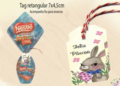 Tag para Ovo de Páscoa