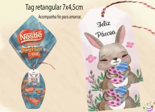 Tag para Ovo de Páscoa