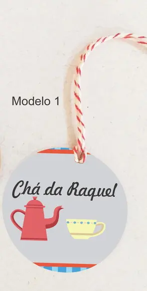 Tag Redonda (com Cordão)- Chá de Cozinha/panela